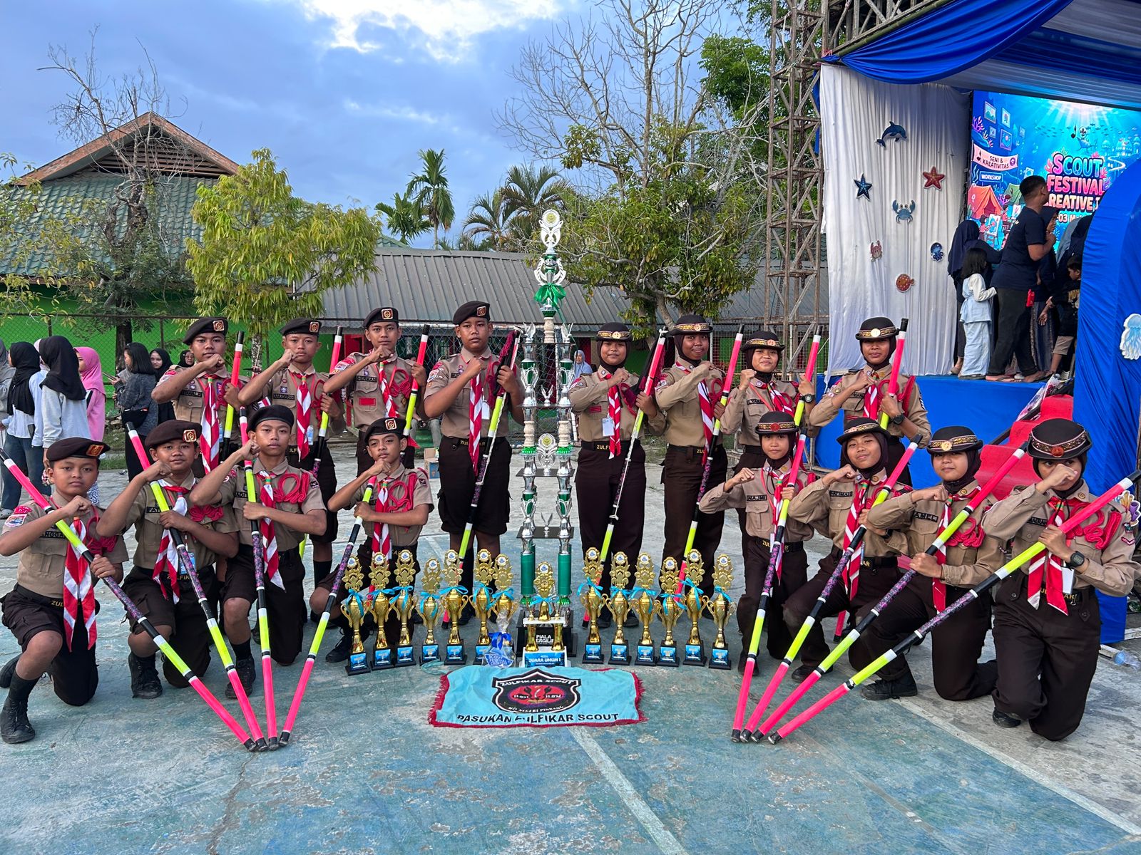 2. Pramuka di SMKN 1 Pinrang